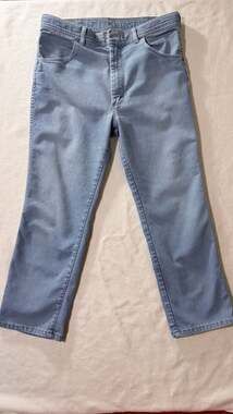 Vintage Mens Wrangler Jeans 32” x 25” Light Wash